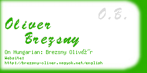 oliver brezsny business card